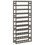 Solid gray pine wood wine rack for 77 bottles by , Wine racks - Ref: Foro24-373383, Price: 70,57 €, Discount: %