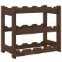 Solid pine wood wine rack for 12 bottles in brown color. by , Wine racks - Ref: Foro24-373388, Price: 20,18 €, Discount: %