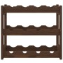 Solid pine wood wine rack for 12 bottles in brown color. by , Wine racks - Ref: Foro24-373388, Price: 20,18 €, Discount: %