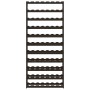 Solid black pine wood wine rack for 77 bottles by , Wine racks - Ref: Foro24-373405, Price: 75,89 €, Discount: %