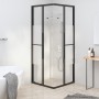 ESG semi-frosted black shower cabin 70x70x180 cm by , shower doors - Ref: Foro24-151851, Price: 231,69 €, Discount: %