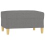 3-seater sofa with stool in dark gray fabric 210 cm by , Sofas - Ref: Foro24-3153604, Price: 336,92 €, Discount: %