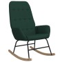 Silla mecedora de tela verde oscuro de , Mecedoras - Ref: Foro24-341258, Precio: 121,35 €, Descuento: %