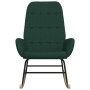 Silla mecedora de tela verde oscuro de , Mecedoras - Ref: Foro24-341258, Precio: 121,35 €, Descuento: %