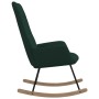 Silla mecedora de tela verde oscuro de , Mecedoras - Ref: Foro24-341258, Precio: 121,35 €, Descuento: %