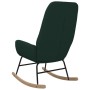 Silla mecedora de tela verde oscuro de , Mecedoras - Ref: Foro24-341258, Precio: 121,35 €, Descuento: %