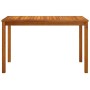 Solid acacia wood garden table 110x55x67 cm by , Garden tables - Ref: Foro24-319718, Price: 124,76 €, Discount: %