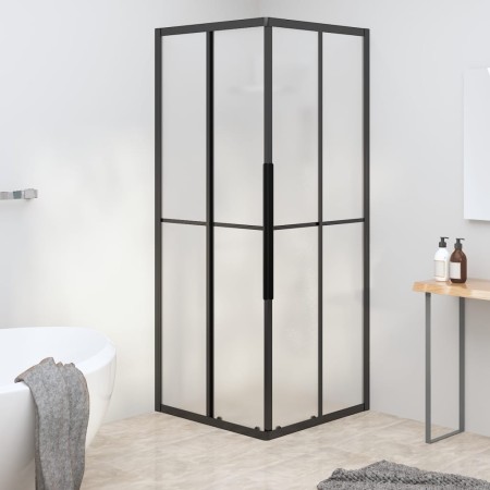 Cabina de ducha ESG esmerilado negro 70x70x180 cm de , Puertas de ducha - Ref: Foro24-151855, Precio: 237,11 €, Descuento: %