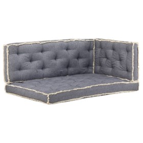 Blue 3-piece pallet sofa cushion set by , Cushions for chairs and sofas - Ref: Foro24-3068552, Price: 107,99 €, Discount: %