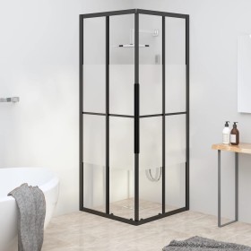 ESG halbmattierte Duschkabine schwarz 80x80x180 cm von , Duschtüren - Ref: Foro24-151853, Preis: 256,99 €, Rabatt: %