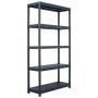 Plastic shelving 250 kg 80x40x180 cm black by , Industrial shelving - Ref: Foro24-45676, Price: 120,99 €, Discount: %