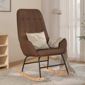 Silla mecedora de tela marrón de , Mecedoras - Ref: Foro24-341256, Precio: 120,99 €, Descuento: %