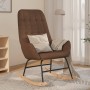 Silla mecedora de tela marrón de , Mecedoras - Ref: Foro24-341256, Precio: 120,99 €, Descuento: %