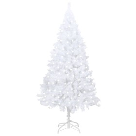 Weihnachtsbaum mit Lichtern und dicken Zweigen weiß 240 cm von , Weihnachtsbäume - Ref: Foro24-3077457, Preis: 120,99 €, Raba...