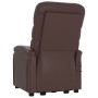 Sillón de masaje elevable cuero sintético marrón de , Sillones de masaje eléctricos - Ref: Foro24-3120407, Precio: 301,79 €, ...