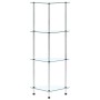 Regal 4 Ebenen aus transparentem Hartglas 30x30x100 cm von , Bücherregale und Regale - Ref: Foro24-249515, Preis: 38,67 €, Ra...