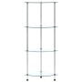 Regal 4 Ebenen aus transparentem Hartglas 30x30x100 cm von , Bücherregale und Regale - Ref: Foro24-249515, Preis: 38,67 €, Ra...