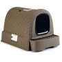 Curver Caja cubierta de arena para gatos 51x38,5x39,5 cm mocca de , Cajones de arena higiénica para gatos - Ref: Foro24-40874...