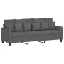 3-seater sofa in dark gray fabric 180 cm by , Sofas - Ref: Foro24-359276, Price: 313,09 €, Discount: %