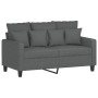 Sofagarnitur mit Kissen 4-teilig aus dunkelgrauem Stoff von , Sofas - Ref: Foro24-3201641, Preis: 730,05 €, Rabatt: %