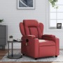 Sillón de masaje reclinable cuero sintético rojo tinto de , Sillones - Ref: Foro24-372438, Precio: 243,72 €, Descuento: %