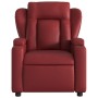 Sillón de masaje reclinable cuero sintético rojo tinto de , Sillones - Ref: Foro24-372438, Precio: 243,72 €, Descuento: %