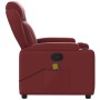 Sillón de masaje reclinable cuero sintético rojo tinto de , Sillones - Ref: Foro24-372438, Precio: 242,02 €, Descuento: %