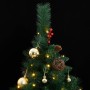 Artificial Christmas tree with hinges 300 LED and balls 210 cm by , Christmas trees - Ref: Foro24-3210224, Price: 144,63 €, D...