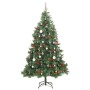 Árbol de Navidad artificial con bisagras 300 LED y bolas 240 cm de , Arboles de navidad - Ref: Foro24-3210251, Precio: 177,64...