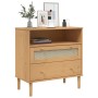 SENJA sideboard rattan look brown pine wood 80x40x80 cm by , Sideboards - Ref: Foro24-358019, Price: 91,51 €, Discount: %