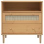 SENJA sideboard rattan look brown pine wood 80x40x80 cm by , Sideboards - Ref: Foro24-358019, Price: 91,51 €, Discount: %