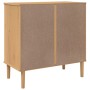 SENJA sideboard rattan look brown pine wood 80x40x80 cm by , Sideboards - Ref: Foro24-358019, Price: 91,51 €, Discount: %