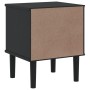 SENJA nightstand rattan look black pine wood 40x35x48 cm by , Nightstands - Ref: Foro24-358012, Price: 43,00 €, Discount: %