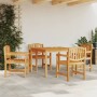 5-piece garden dining set solid teak wood by , Garden sets - Ref: Foro24-3157926, Price: 610,97 €, Discount: %