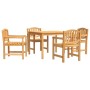 5-piece garden dining set solid teak wood by , Garden sets - Ref: Foro24-3157926, Price: 604,99 €, Discount: %