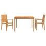 Garden dining set 3 pieces solid teak wood by , Garden sets - Ref: Foro24-3157911, Price: 508,99 €, Discount: %