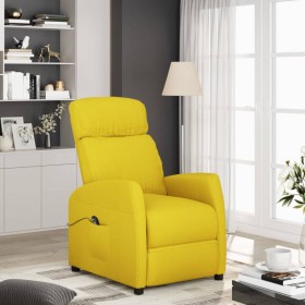 Sillón elevable tela amarillo claro de , Sillones - Ref: Foro24-3120425, Precio: 310,99 €, Descuento: %