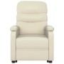 Sillón de masaje elevable cuero sintético crema de , Sillones de masaje eléctricos - Ref: Foro24-3120406, Precio: 271,34 €, D...