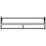 Wall shelves with bars 6 pieces Sonoma gray engineered wood by , Shelves and shelves - Ref: Foro24-836271, Price: 65,52 €, Di...