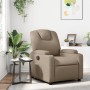 Sillón reclinable de cuero sintético color capuchino de , Sillones - Ref: Foro24-372395, Precio: 216,99 €, Descuento: %