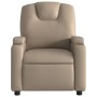 Sillón reclinable de cuero sintético color capuchino de , Sillones - Ref: Foro24-372395, Precio: 216,99 €, Descuento: %