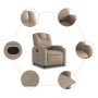 Sillón reclinable de cuero sintético color capuchino de , Sillones - Ref: Foro24-372395, Precio: 216,99 €, Descuento: %