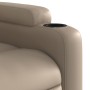 Sillón reclinable de cuero sintético color capuchino de , Sillones - Ref: Foro24-372395, Precio: 216,99 €, Descuento: %