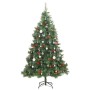 Artificial Christmas tree with hinges 300 LED and balls 210 cm by , Christmas trees - Ref: Foro24-3210250, Price: 136,78 €, D...