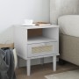 SENJA nightstand rattan look white pine wood 40x35x48 cm by , Nightstands - Ref: Foro24-358011, Price: 51,85 €, Discount: %