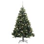 Künstlicher Weihnachtsbaum mit Scharnieren 300 LED und Kugeln 210 cm von , Weihnachtsbäume - Ref: Foro24-3210405, Preis: 194,...