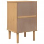 Mesita noche SENJA aspecto ratán madera pino marrón 40x35x65 cm de , Mesitas de noche - Ref: Foro24-358013, Precio: 51,05 €, ...