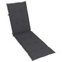 Garden lounge chair with footrest and solid acacia wood cushion. by , Loungers - Ref: Foro24-3064029, Price: 221,88 €, Discou...