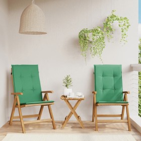 Reclining garden chairs and 2 solid teak wood cushions by , Garden chairs - Ref: Foro24-3196438, Price: 300,07 €, Discount: %