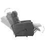 Sillón elevable tela gris claro de , Sillones - Ref: Foro24-321236, Precio: 343,24 €, Descuento: %